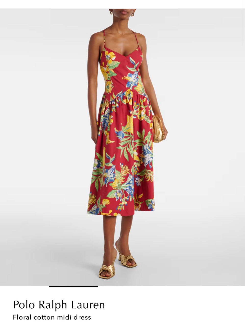 Polo Ralph Lauren
Tropical-Floral Cotton Poplin Midi Dress - Picture 3 of 11